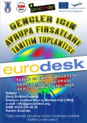 Eurodesk 23 Ekim`de Muş`ta