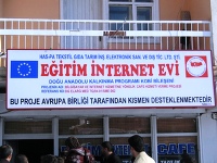 Hasköy`de Eğitim İnternet evi açıldı.