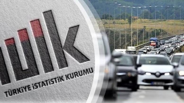 TUİK trafiğe kayıtlı araç sayılarını açıkladı