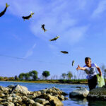 Murat Köprüsünde balıkçı