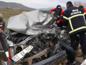 Mercimek Köyü yakınlarında trafik kazası