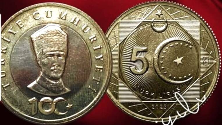 Yeni 5 TL Madeni Parası Tedavüle Çıkıyor