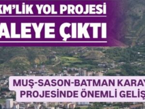 Muş-Sason-Batman Karayolu için önemli gelişme