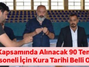 90 temizlik personeli için kura tarihi belli oldu