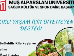 Muş Alparslan Üniversitesi’nden Sağlıklı Yaşama Destek