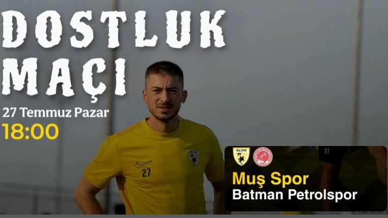 Muşspor, Batman Petrolspor ile Dostluk Maçında Karşılaşacak