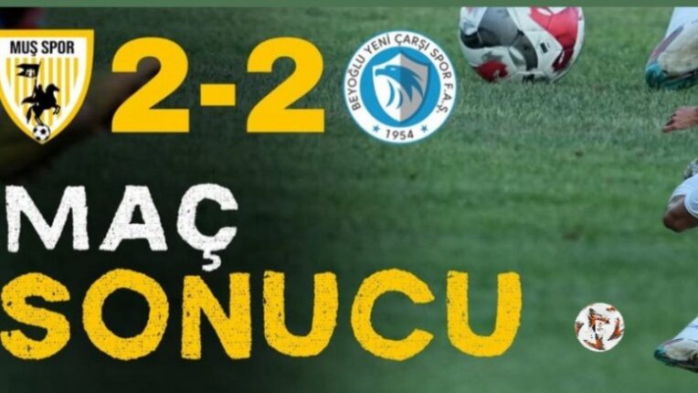 Muşspor, Bolu’daki Hazırlık Maçında Beyoğlu Yeni Çarşı ile 2-2 Berabere…